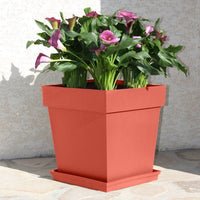 Quadratischer Blumentopf  EDA  Toskana  40 cm  38 l  Wasserspeicherzone  39 x 39 x 39 cm (H) 
