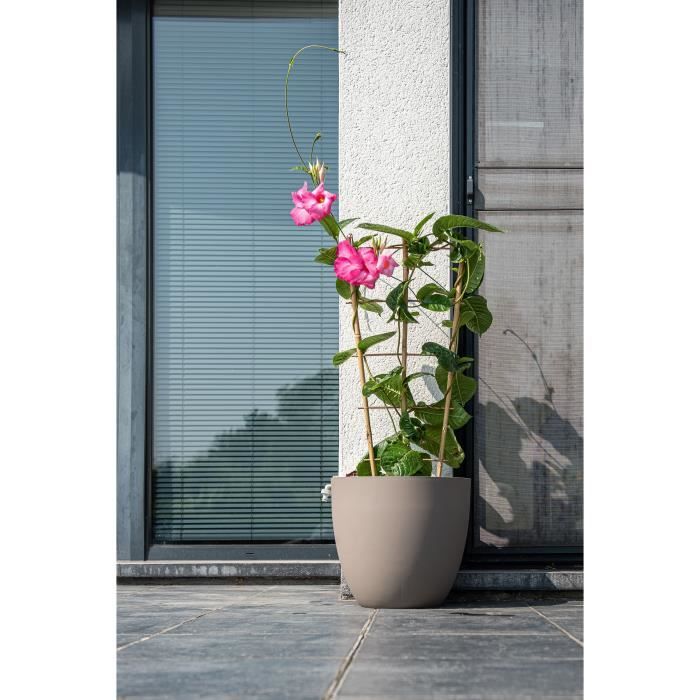 Flowerpot - GARDEN ID - Phoenix Taupe - 38 x 34 cm - 100% Recycled and Recyclable - Frost and UV Res