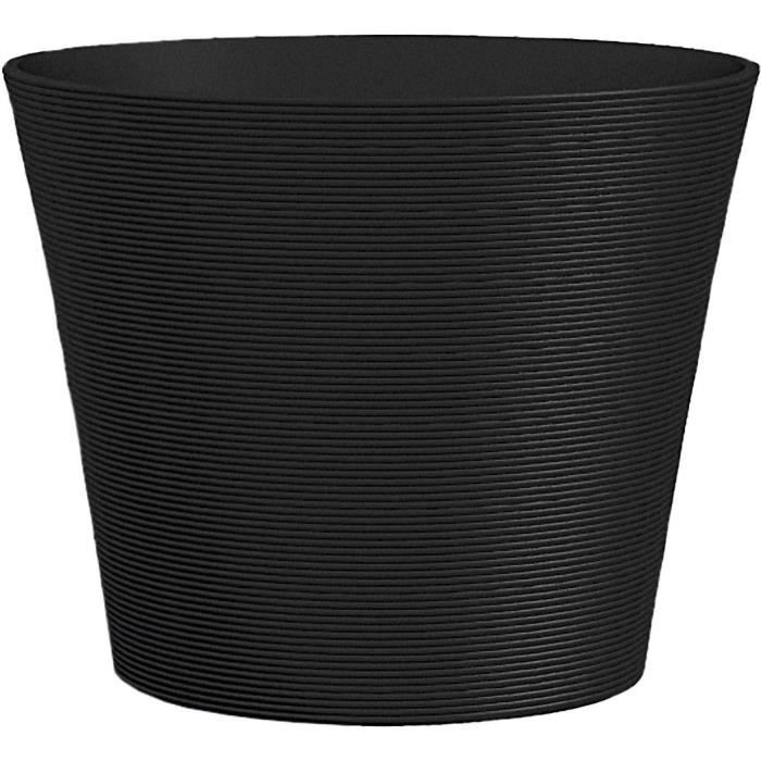 Flowerpot - GARDEN ID - Green Care Sense Black-Anthracite - 30 x 27 cm - 10 year warranty - 100% rec