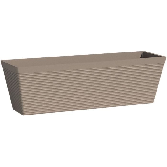 Planter - GARDEN ID - Green Care Impact Taupe - 50 x 16 x 16 cm - 10-year guarantee - 100% recycled 