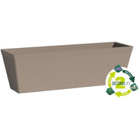 Planter - GARDEN ID - Green Care Impact Taupe - 50 x 16 x 16 cm - 10-year guarantee - 100% recycled 