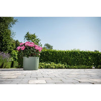 Pot with water reserve - GARDEN ID Respect - Verdigris 25 x 25 cm - 100% household waste - 100% recy