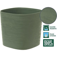 Pot with water reserve - GARDEN ID Respect - Verdigris 30 x 30 cm - 100% household waste - 100% recy