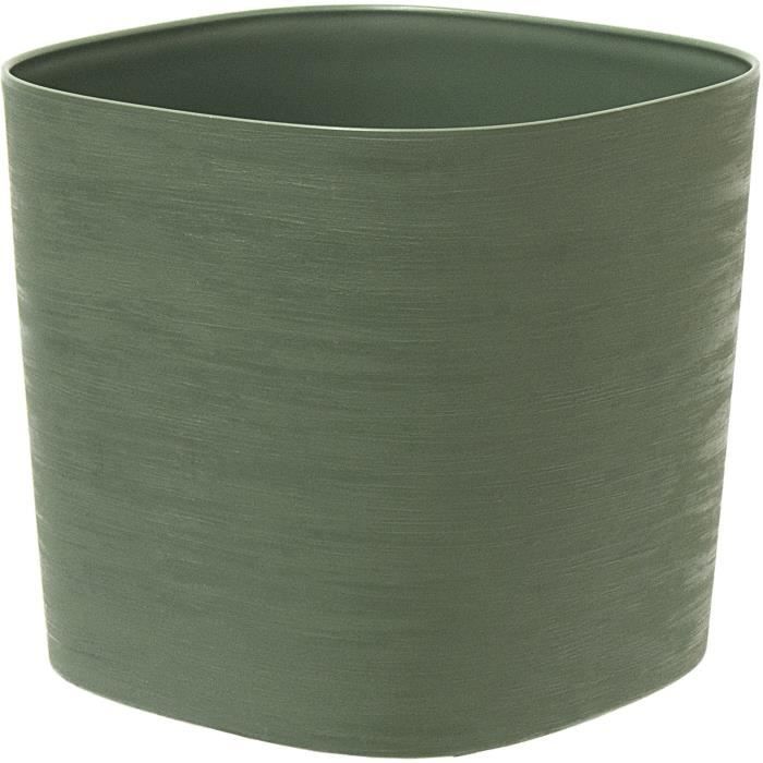 Pot with water reserve - GARDEN ID Respect - Verdigris 30 x 30 cm - 100% household waste - 100% recy