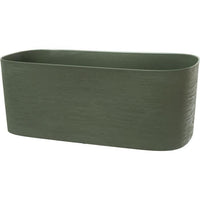 Planter + water reserve - GARDEN ID Respect - Verdigris 50 x 17 cm - 100% household waste - 100% rec