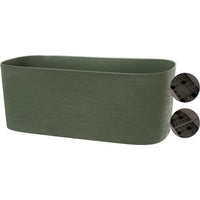 Planter + water reserve - GARDEN ID Respect - Verdigris 50 x 17 cm - 100% household waste - 100% rec