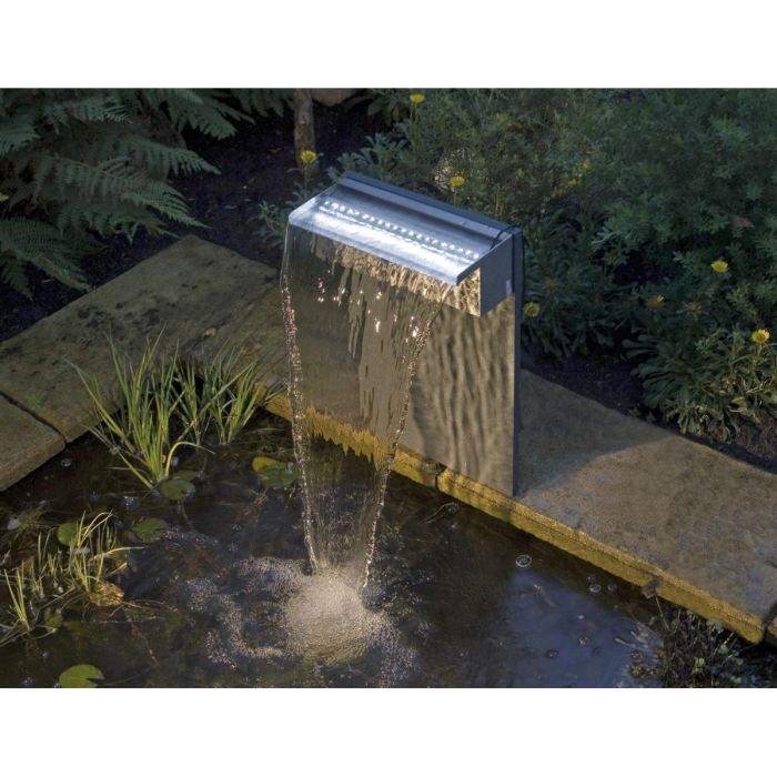 UBBINK Stainless steel water blade with NIAGARA 60 lighting