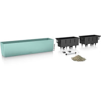 Jardiniere - Balconera Color 80 - Complete kit - Pastel green - 12 L - LECHUZA