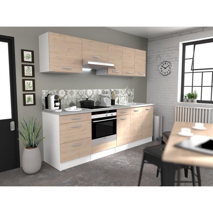 OSLO High furniture 1 door - Jackson chene decor - L 40 x D 36 x H 58 cm