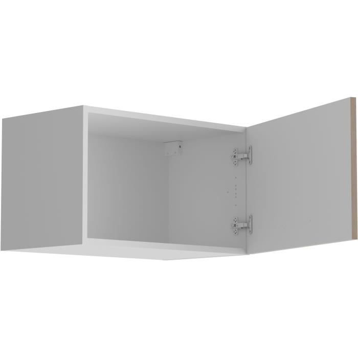 OSLO Upper cabinet 1 Door - Decor Chene Jackson - L 60 x D 36 x H 35 cm