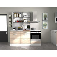 OSLO Upper cabinet 1 Door - Decor Chene Jackson - L 60 x D 36 x H 35 cm