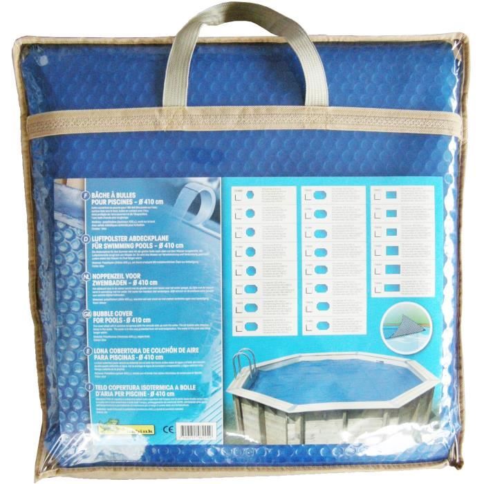 Bubble cover for wooden swimming pool - UBBINK - Rectangular 350x650 - Blue - 400 microns