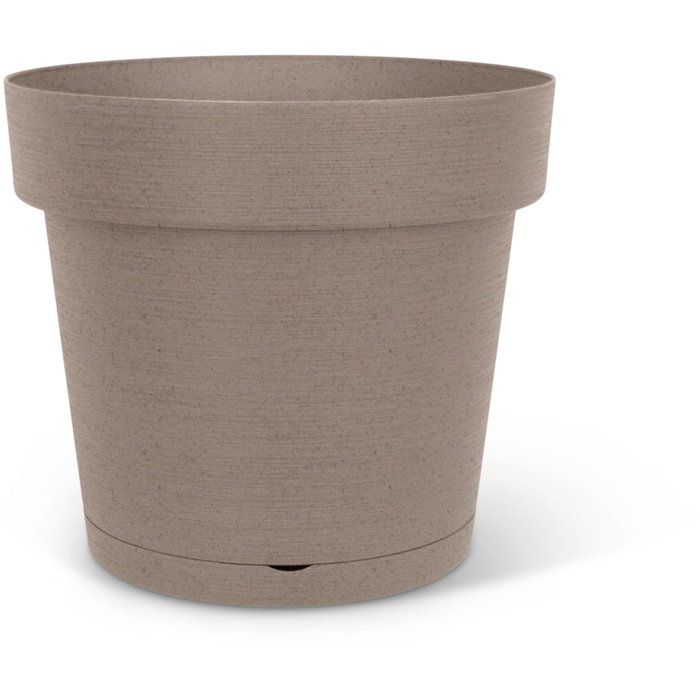 Runder Blumentopf mit Wasserreservoir  GARDEN ID  Glamour  Ø 50  47 L  H 43 cm  Taupe