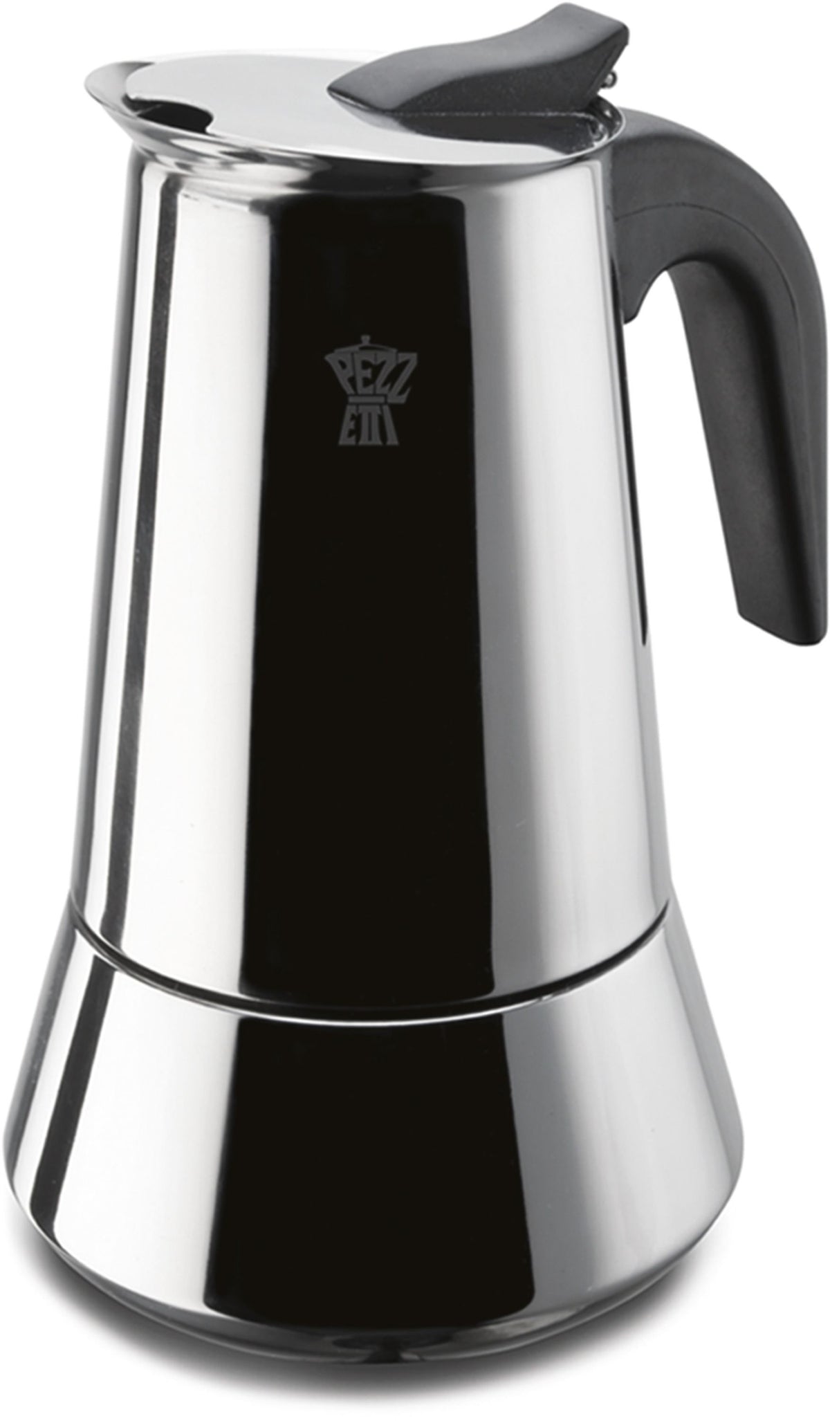 Italienische Kaffeemaschine  PEZZETTI  STEELEXPRESS  Edelstahl  6 Tassen  Geeignet für alle Her