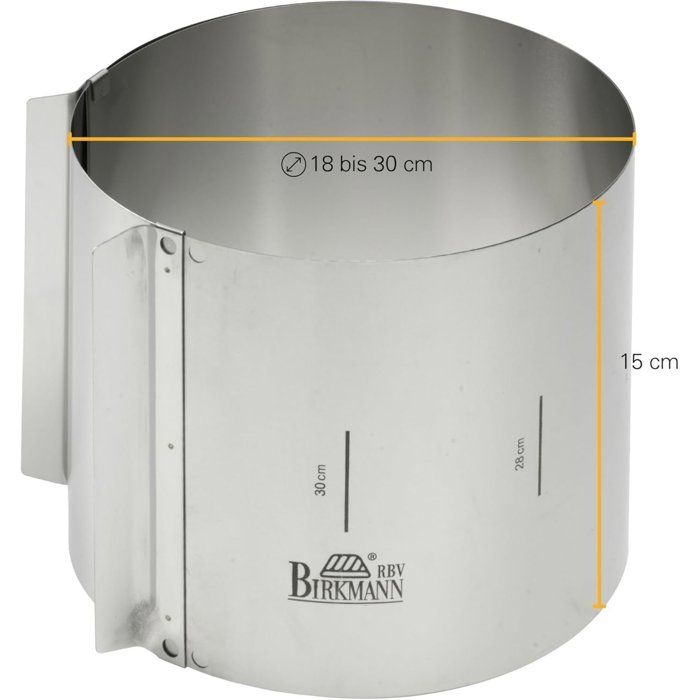 Backring  BIRKMANN  EASY BAKING  Stahl  Größenangabe  Ø 1835 mm, H 15 cm