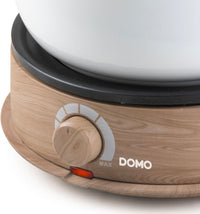 Fondue-Set - DOMO - DO736F - 1500 W - 2 L - 8 Personen - Weiß/Holz