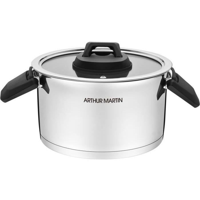 Arthur Martin 3er-Set Töpfe mit klappbaren Griffen  AM6321