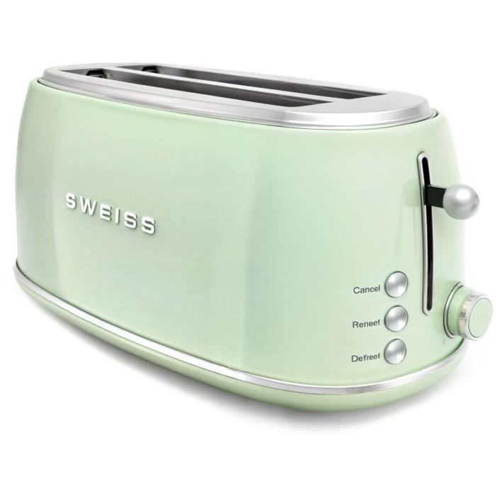 Vintage Toaster - SWEISS - GRV7 - 2 Schlitze - 1500 W - Grün