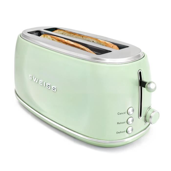Vintage Toaster - SWEISS - GRV7 - 2 Schlitze - 1500 W - Grün