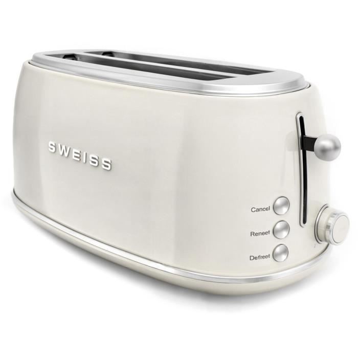 Vintage Toaster - SWEISS - GRV8 - 2 Schlitze - 1500 W - Beige
