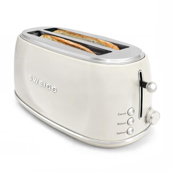 Vintage Toaster - SWEISS - GRV8 - 2 Schlitze - 1500 W - Beige