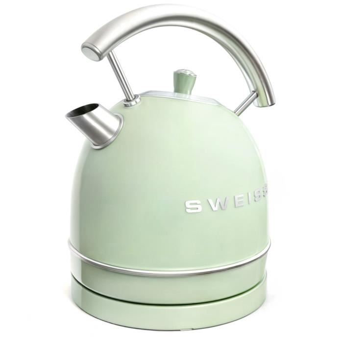 Vintage Wasserkocher - SWEISS - KTL7 - 2200 W - 1,8 L - 360° Sockel - Grün