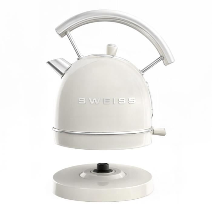 Vintage Wasserkocher - SWEISS - KTL8 - 2200 W - 1,8 L - 360° Sockel - Beige