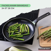 2er-Set Bratpfannen - FACKELMANN - Brandao - Keramik-Antihaftbeschichtung - 24 und 28 cm