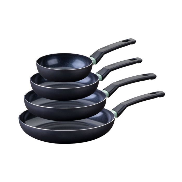4er Bratpfannen-Set - FACKELMANN - Brandao - Keramik-Antihaftbeschichtung - 16, 20, 24 und 28 cm