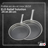 Set mit 2 Induktionsbratpfannen  ELO  Relief Solutions  18/10 Edelstahl ELODUR Select Antihaftbes