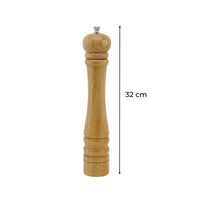 2er-Set manuelle Pfeffermühlen - FACKELMANN PROFESIONAL - Holzfarbe - 32 cm
