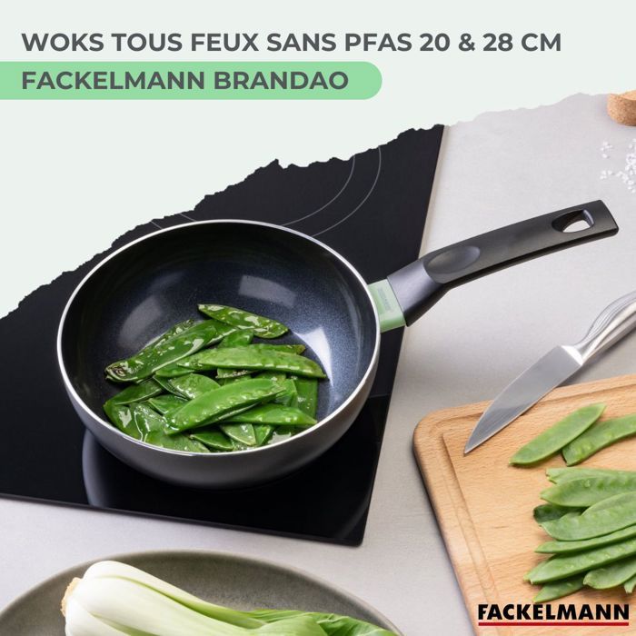 2er-Set Woks - FACKELMANN - Brandao - 20 und 28 cm