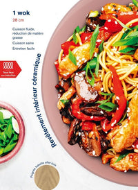 Wok  Geeignet für alle Herdarten, inklusive Induktion  ARTHUR MARTIN  AM4944  Keramikbeschichtun