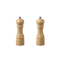 2er-Set manuelle Pfeffermühlen - FACKELMANN - FM Professional Verschiedenes - Holzfarbe - 18 cm