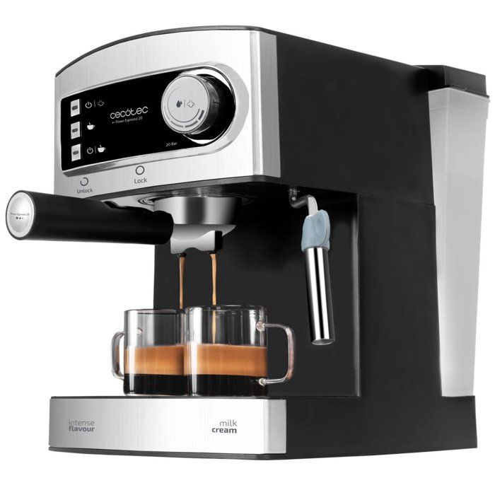 Kaffeemaschine  CECOTEC  Power Espresso  850 W  20 bar  1,5 l  Edelstahl / Schwarz
