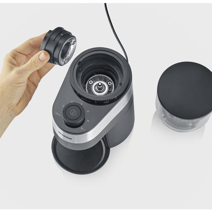 Professionelle Kaffeemühle - SEVERIN - KM 3880 - 140 W - 30 Mahlgradeinstellungen - Bis zu 12 Tassen