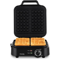 Kompaktes Waffeleisen  HKoeNIG  GFX420  1200 W  Temperaturregelung  Schwarz