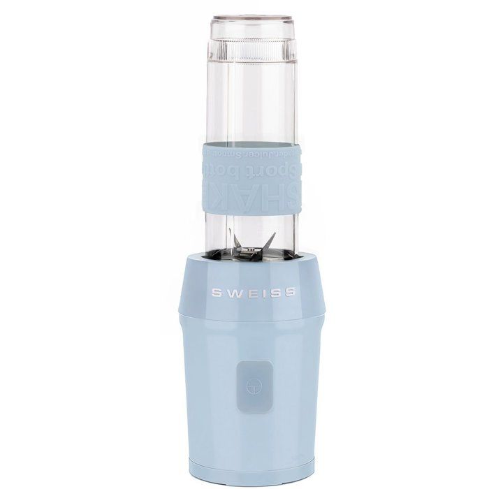 Mini-Standmixer  SCHWEIZ  MOOV6  300 W  570 ml  2 Flaschen  Blau
