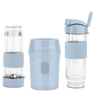 Mini-Standmixer  SCHWEIZ  MOOV6  300 W  570 ml  2 Flaschen  Blau
