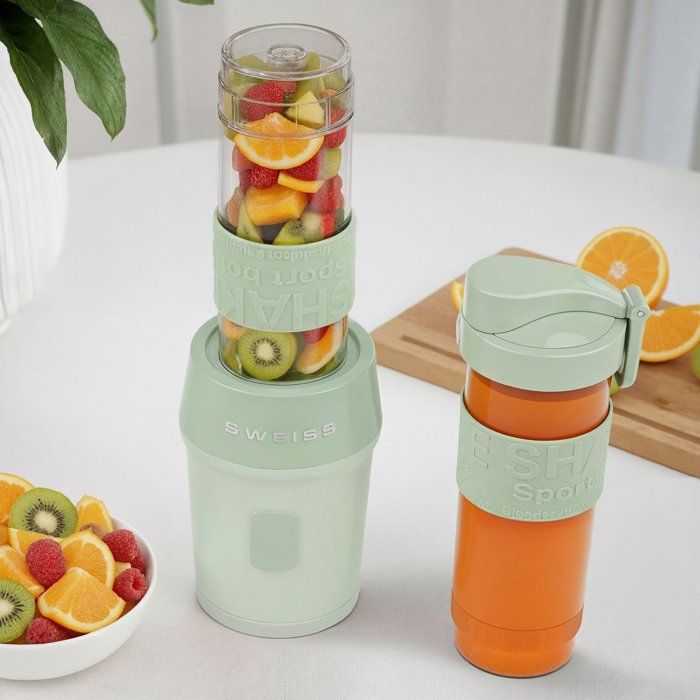 Mini-Standmixer  SWEISS  MOOV7  300 W  570 ml  2 Flaschen  Grün