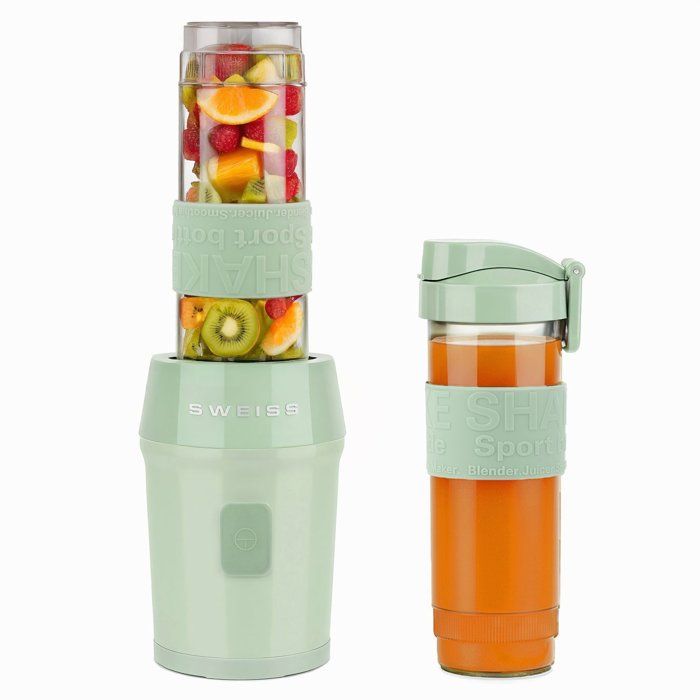 Mini-Standmixer  SWEISS  MOOV7  300 W  570 ml  2 Flaschen  Grün