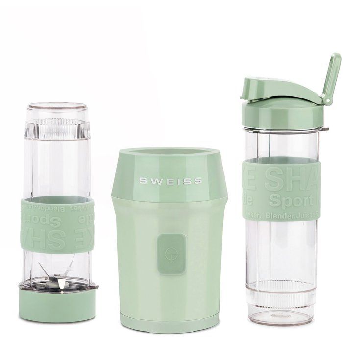 Mini-Standmixer  SWEISS  MOOV7  300 W  570 ml  2 Flaschen  Grün