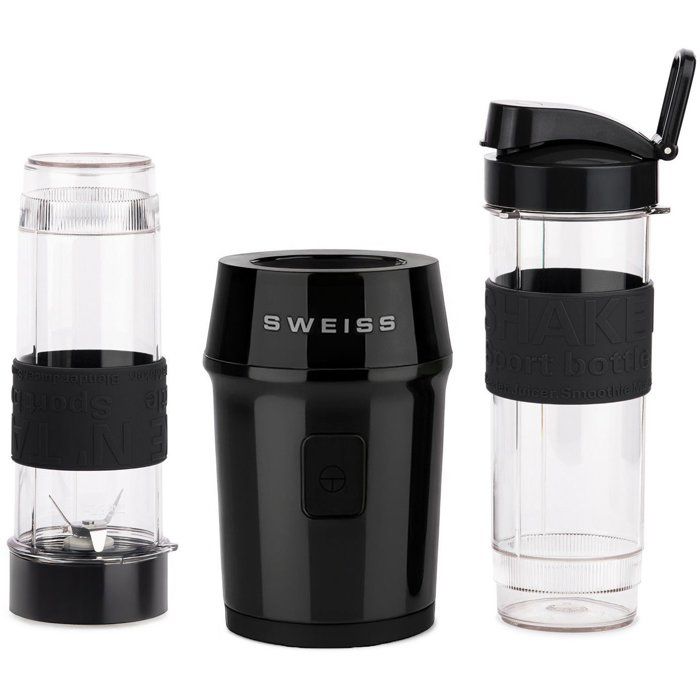 Mini-Standmixer  SCHWEIZ  MOOV9  300 W  570 ml  2 Flaschen  Schwarz