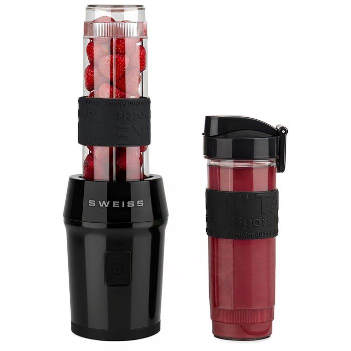 Mini-Standmixer  SCHWEIZ  MOOV9  300 W  570 ml  2 Flaschen  Schwarz