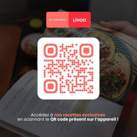 Heißluftfritteuse  LIVOO x Marmiton  DOC343CO  8 l  1700 W  30 Rezepte per QR-Code  100 % Touc