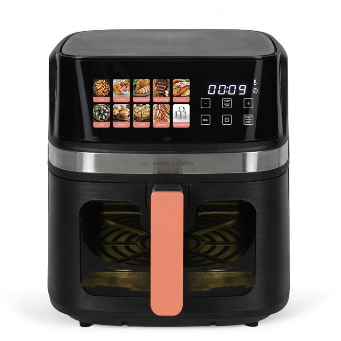 Heißluftfritteuse  LIVOO x Marmiton  DOC343CO  8 l  1700 W  30 Rezepte per QR-Code  100 % Touc