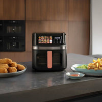Heißluftfritteuse  LIVOO x Marmiton  DOC343CO  8 l  1700 W  30 Rezepte per QR-Code  100 % Touc