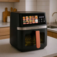 Heißluftfritteuse  LIVOO x Marmiton  DOC343CO  8 l  1700 W  30 Rezepte per QR-Code  100 % Touc