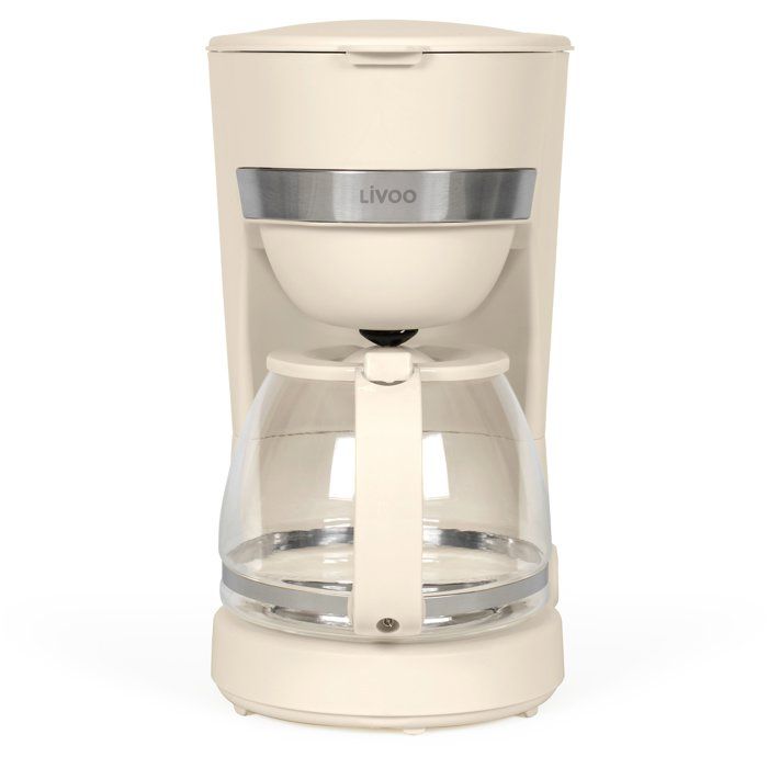 Elektrische Kaffeemaschine  LIVOO  DOD200C  750 W  1,25 l  10 bis 12 Tassen  Cremeweiß