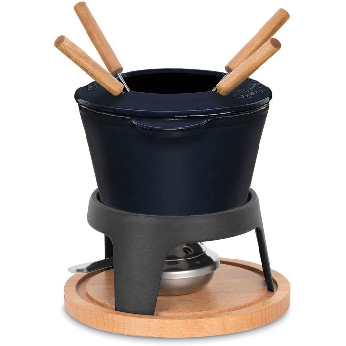 Emaillierter Fonduetopf aus Gusseisen  LA FONDERIE 1890  MONT D'ARBOIS  1,2 l  für 4 Personen  